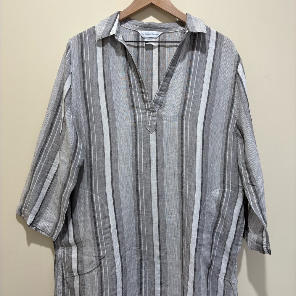 The Company Store Linen Coverup/Dress - Picture 4 of 6